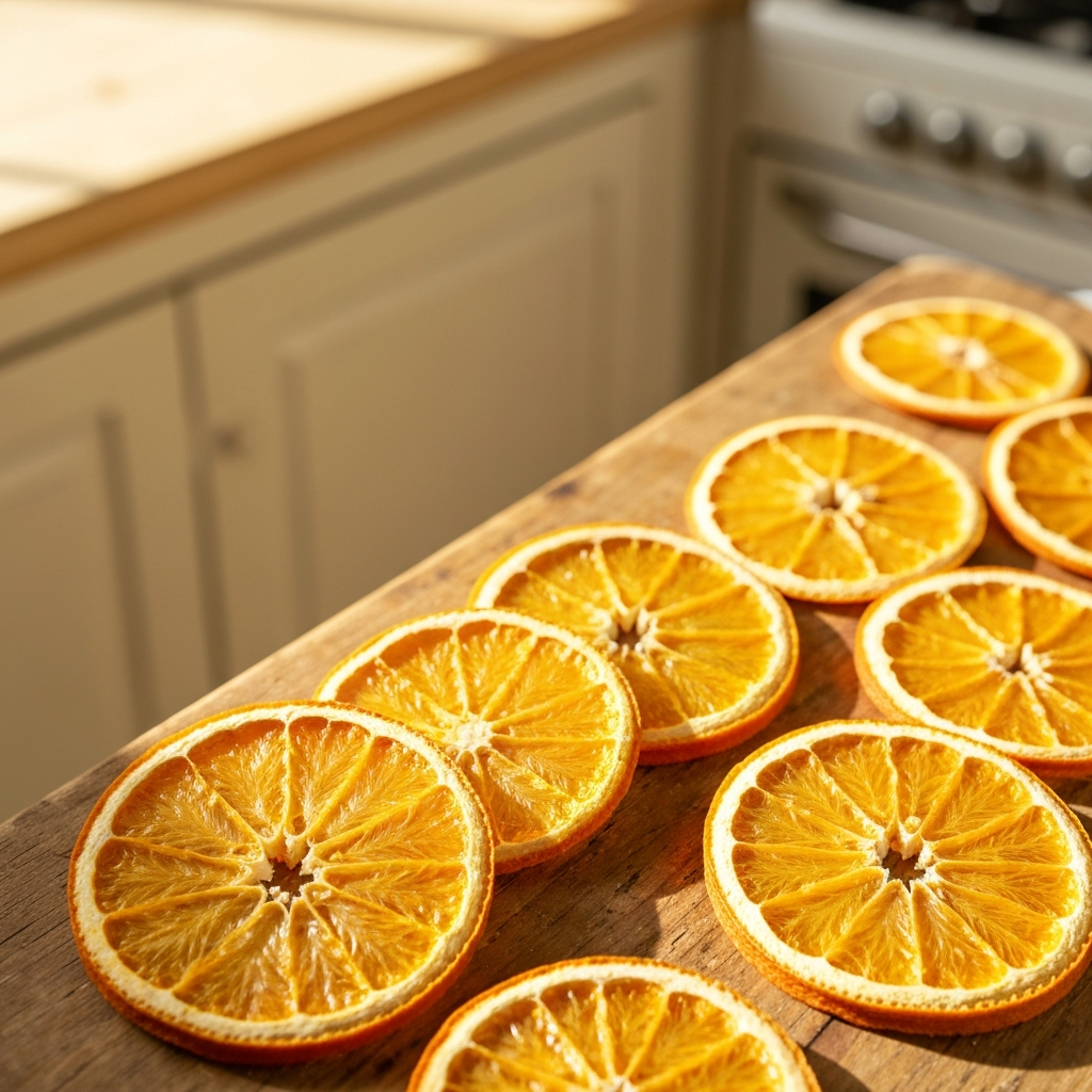 Freeze-dried orange slices